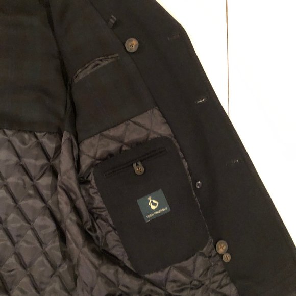 Lauren Ralph Lauren Big Boys Pea Overcoat - Dark Navy Wool - Picture 8 of 11